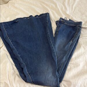 We The Free Blue Flare & Wide Leg Jeans